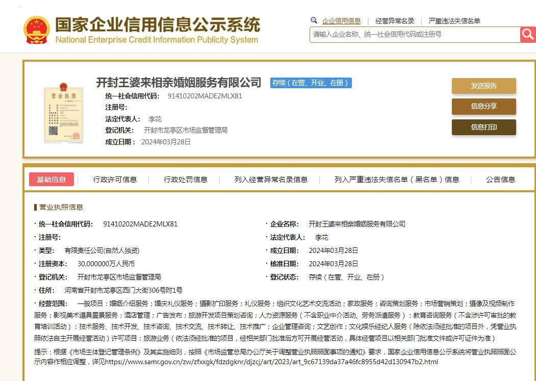 没有“开封王婆”的“开封王婆婚介公司”,侵权吗?