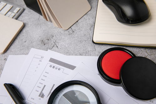 季度报表办公用品商务摄影图 摄影