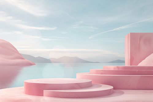 小清新自然景观电商产品展示 摄影图 下载至来源处