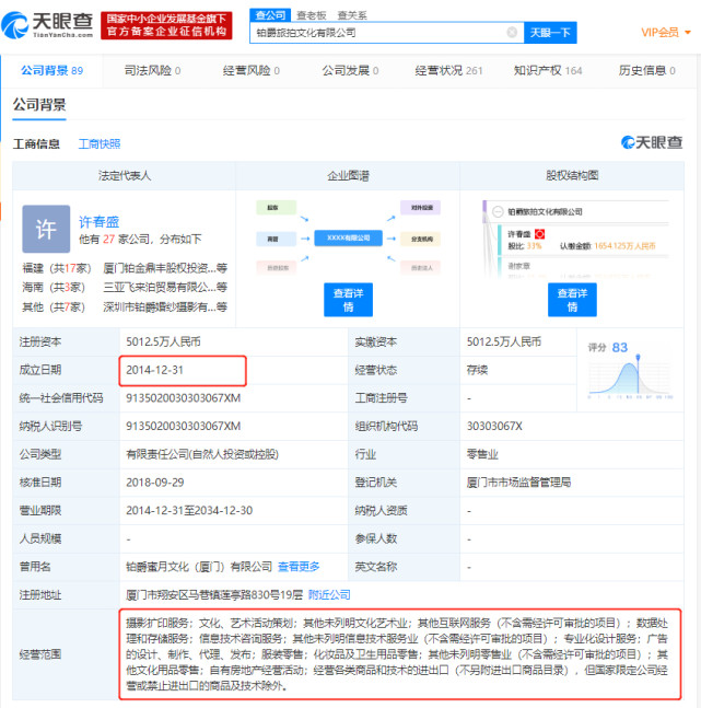 铂爵旅拍被指“圈钱上亿” 控股企业曾因劳动合同纠纷被起诉