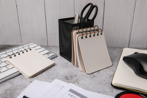 便签本办公用品商务摄影图 摄影