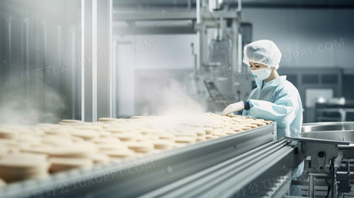 工厂生产流水线作业的工人jpeg格式图片下载 熊猫办公